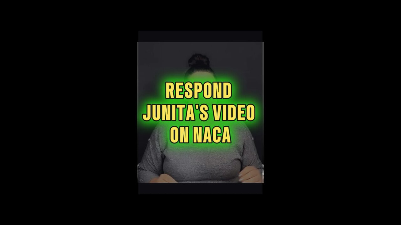 Respond To Juanita’s Comment On NACA