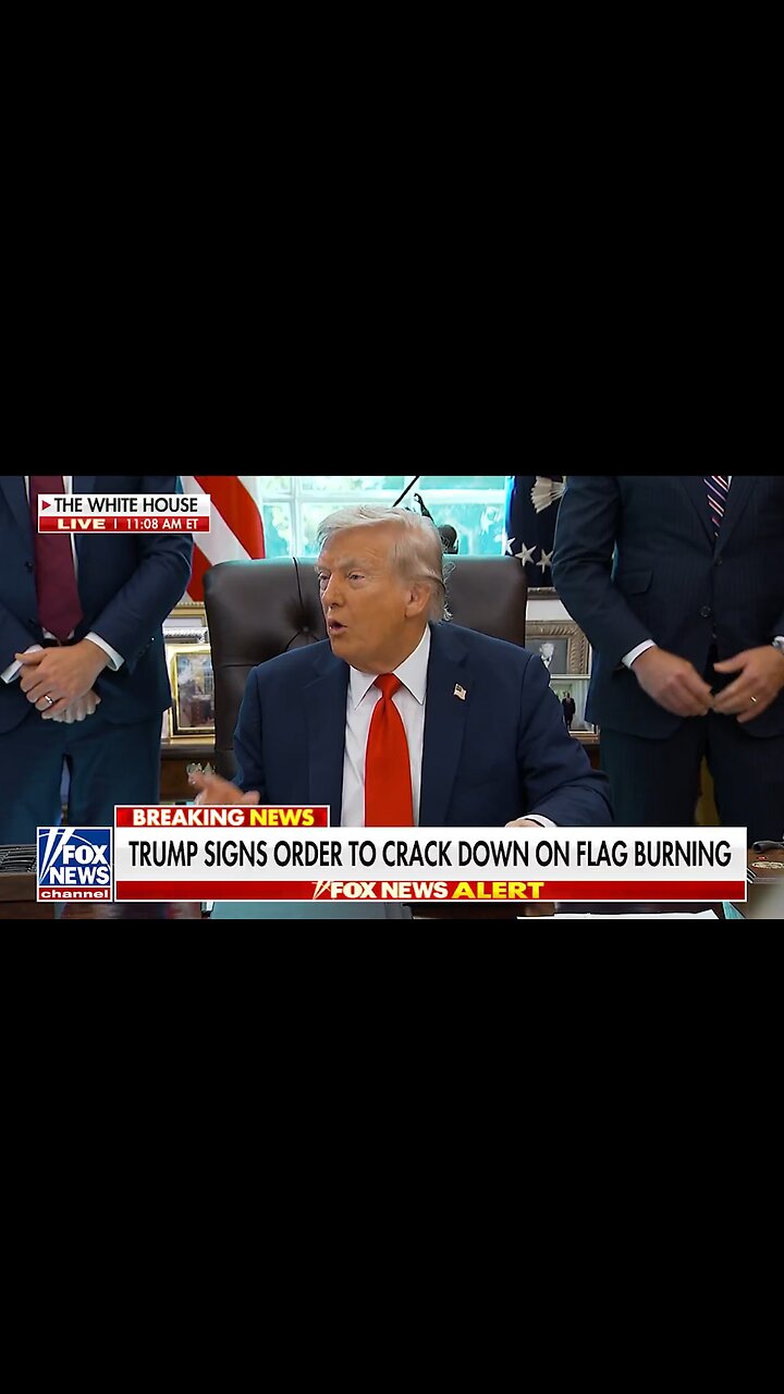 Trump Cracks Down On Flag Burning