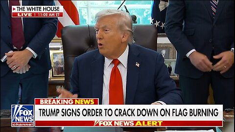 Trump Cracks Down On Flag Burning