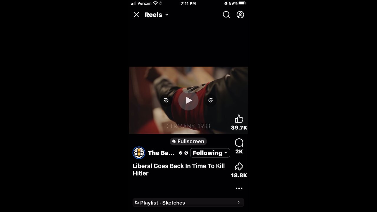 Liberal uses Time Machine to kill Hitler
