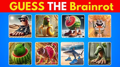 Guess the Brainrot Character by its character! 🧠 Only Meme Experts Will Survive!