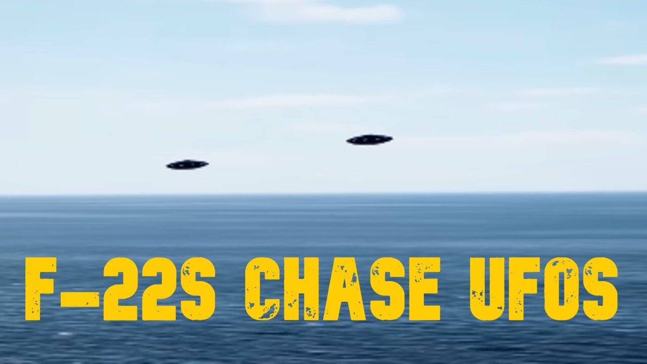 INCREDIBLE: F-22s chase two UNIDENTIFIED drones