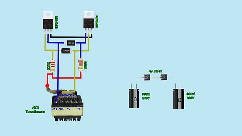 12V to 220v ac Inverter circuit / powerful Inverter #diy #electronics # inverter