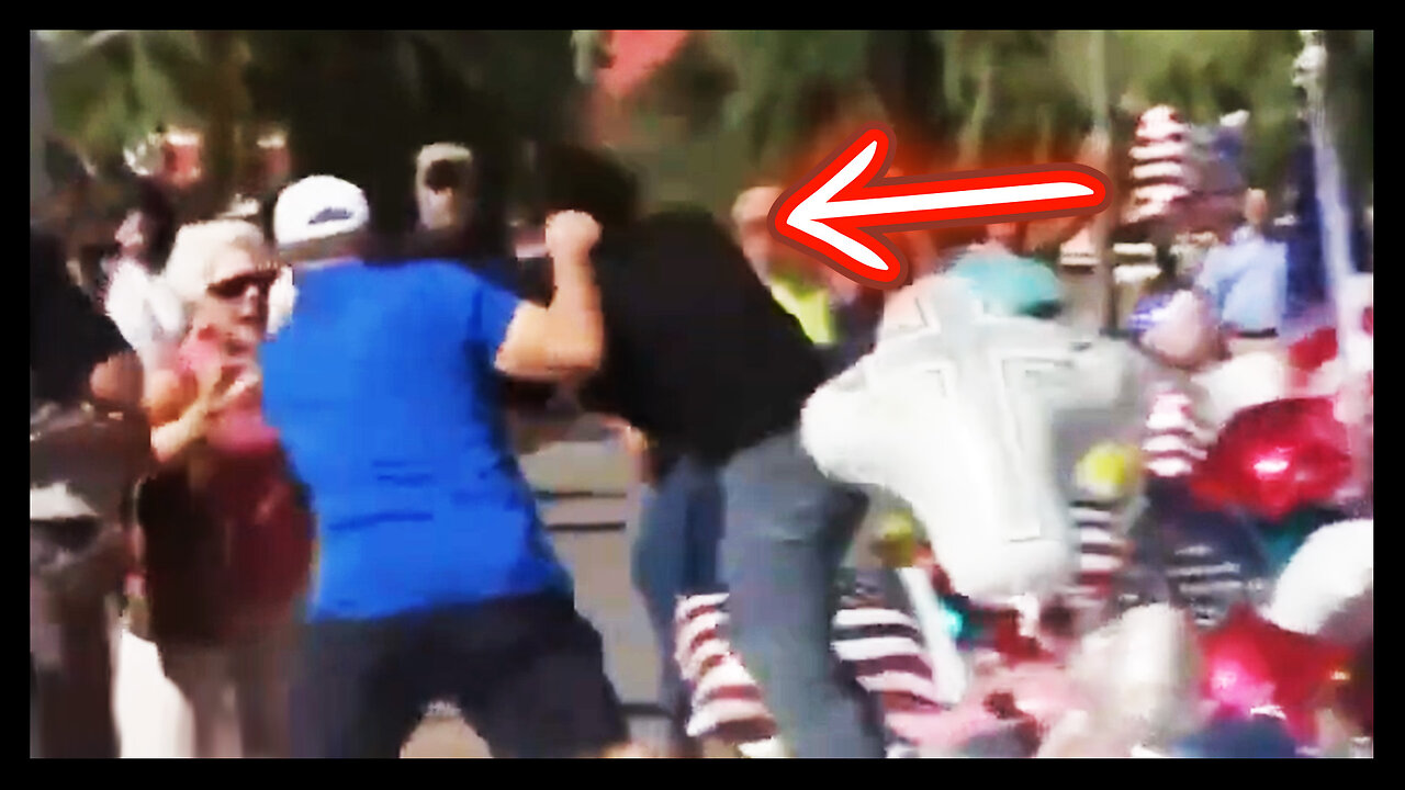 Man THROWN After STOMPING On Charlie Kirk Memorial