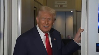 Trump's sense of humor unshaken by turbulence during Air Force One flight