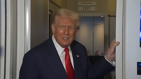 Trump's sense of humor unshaken by turbulence during Air Force One flight