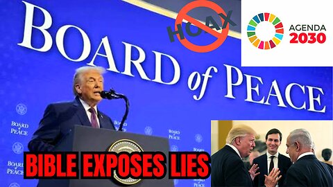 Bible Prophecy Exposes Trump's Board of Peace Plan !