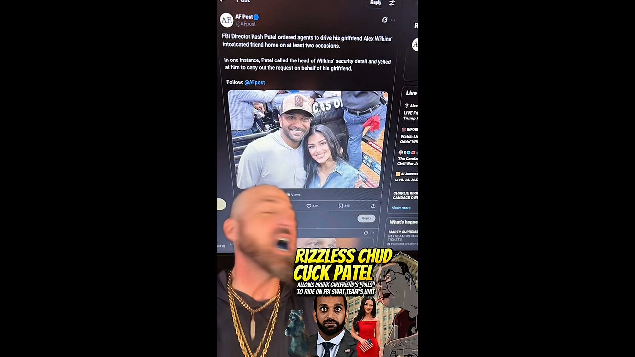 #KashPatel Allows Girlfriend to Get Drunk and Ride On FBI Swat Team’s Unit