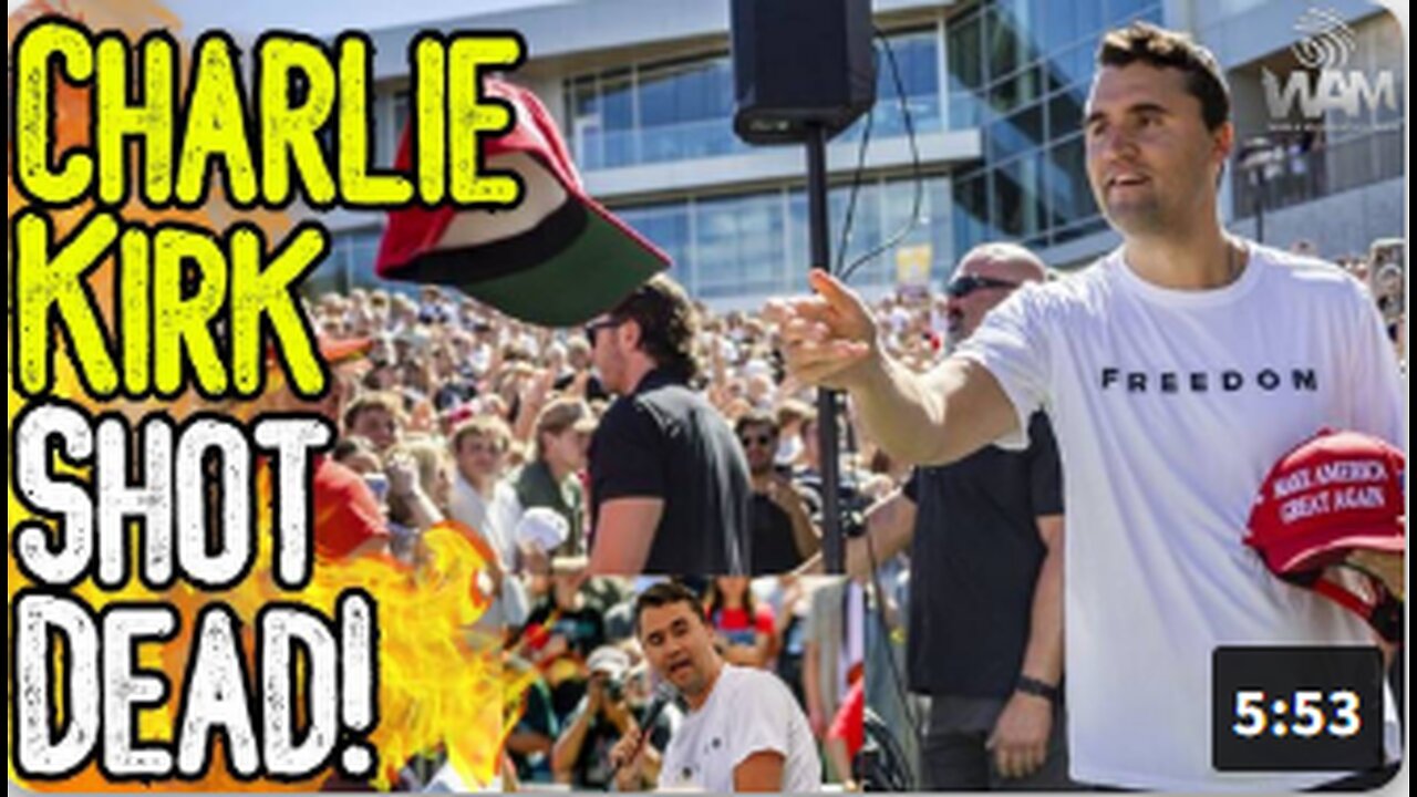BREAKING: CHARLIE KIRK SHOT DEAD! - Beware Of Manufactured Crisis To Come!