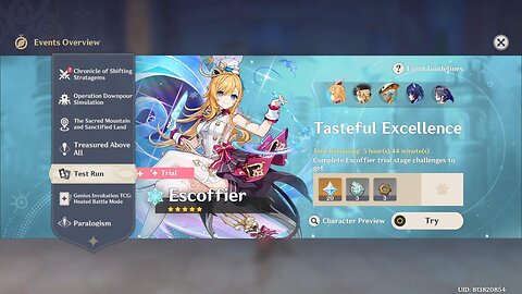 Character Introduction — "Tasteful Excellence" Escoffier - Genshin Impact - Version 5.6