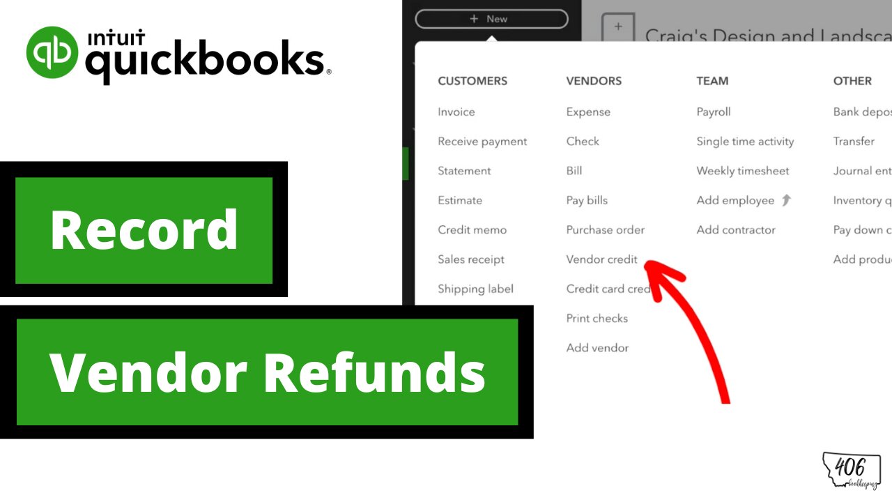 How to Record a Refund from a Vendor in QuickBooks Online