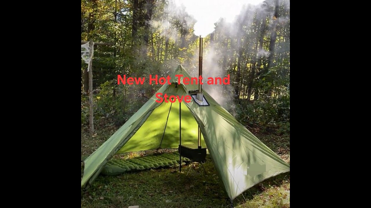 Hot Tent and Stove setup