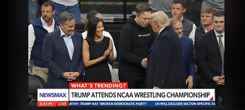 03/24/2025 President Trump Attends NCAA Wrestling Championship. New rules for Columbia University.