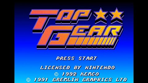 SNES Longplay [212] Top Gear!