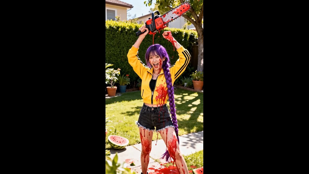 🍉🚓 Rumi Covered in Red juice...But it_s Not What It Seems!