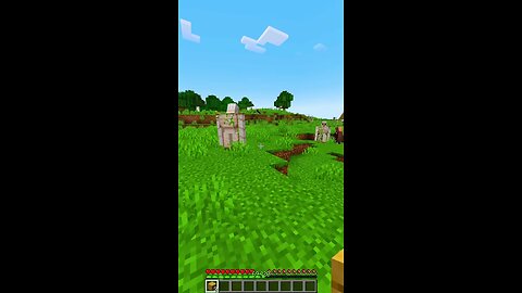 hunter of iron golem in Minecraft