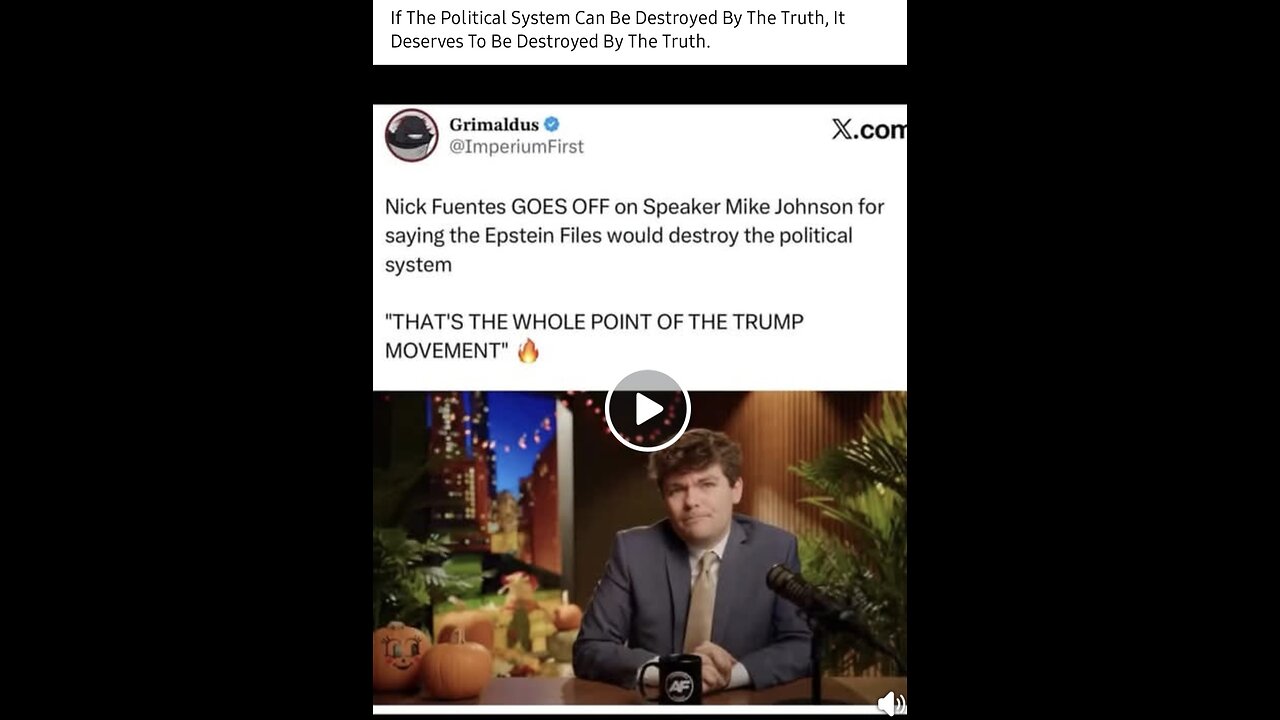 Nick Fuentes GOES OFF on Speaker Johnson