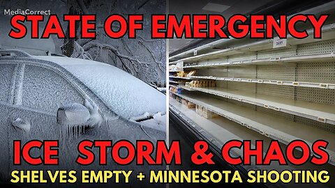 MAJOR ICE STORM SHIFT: Thundersnow, Weird Radar & Stores EMPTY! Minnesota ICE Shooting & Chaos