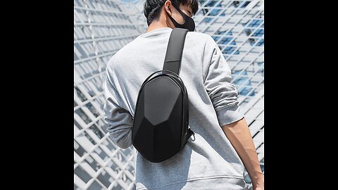 Fashion Sling Bag, with Waterproof Hard Shell, Large Capacity & Breathable Fabric, for Travel & Work