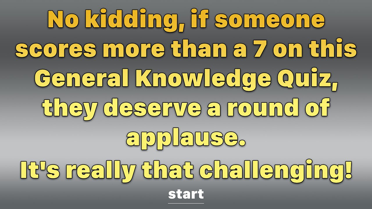 General Knowledge Quiz