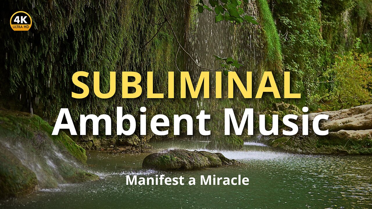 Subliminal Waterfall Meditation for Miracles ✨ | Nature & Ambient Sounds