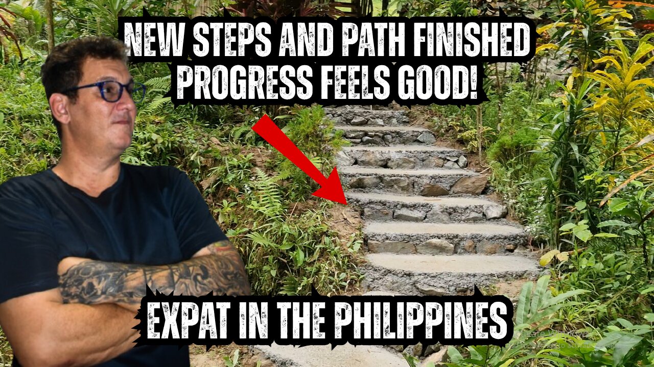Finished the New Path and Steps to Our Farmhouse! 🇵🇭 Expat in the Philippines