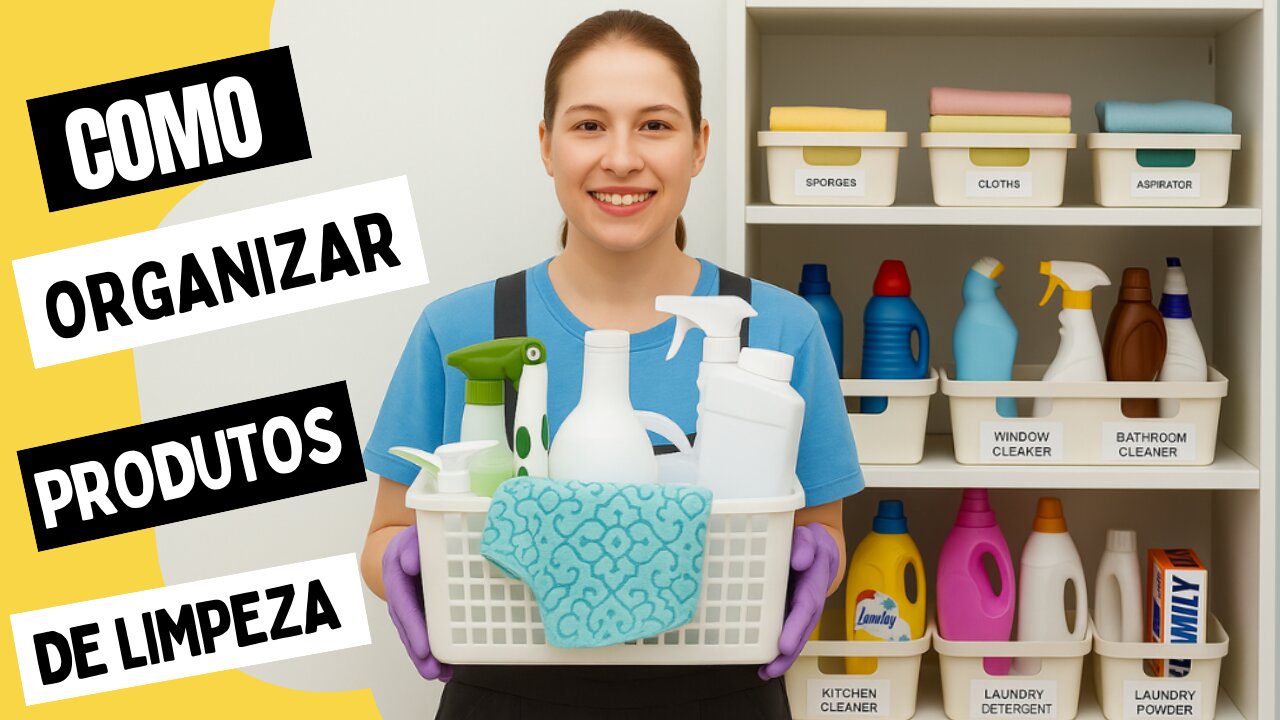 Como Organizar Produtos de Limpeza