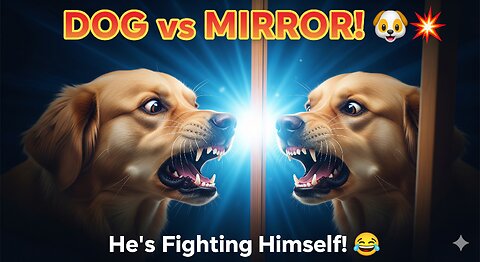 Funny Dog vs Mirror Reflection 🐶😂 | Hilarious Pet Moment ---
