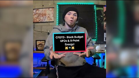 ⚠️💯 Conspiracy FACT Of The Day 💯⚠️: Black Budget UFOs & 0-Point Energy!