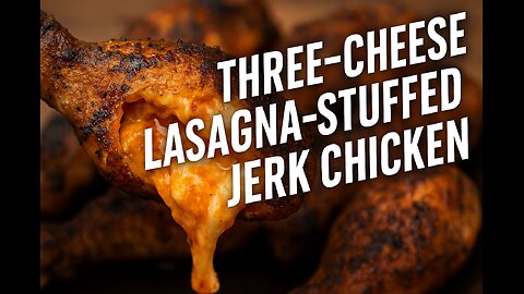 Three-Cheese Lasagna–Stuffed Jerk Chicken 🍗🧀🔥