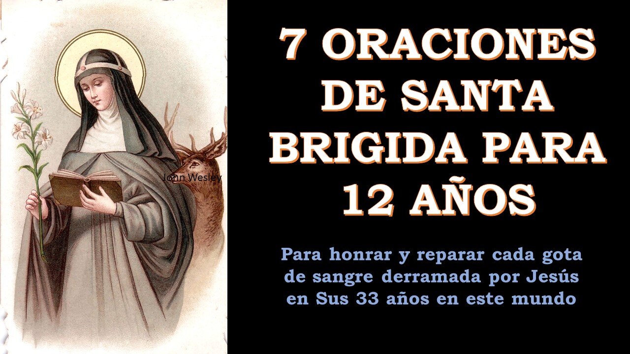 7 Oraciones de Santa Brigida para 12 años (español e ingles)
