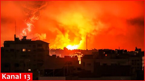 Ukraine strikes Russian oil base and logistics facilities at night, causing powerful explosions