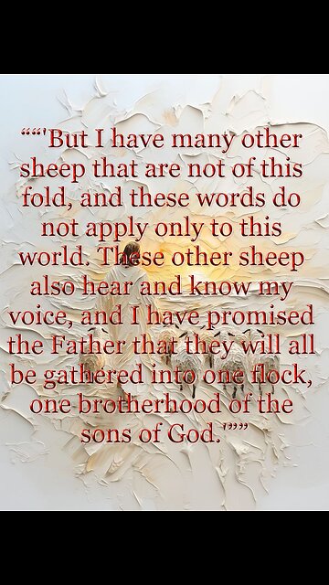 But I have many other sheep