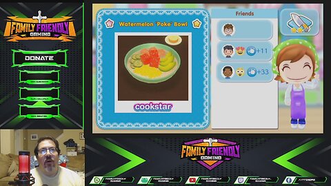 Cooking Mama Cookstar Vegetarian Watermelon Poke Bowl