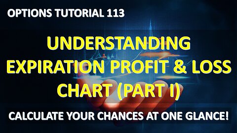 Options Tutorial 113 - Option Expiration P/L Chart (Part I)
