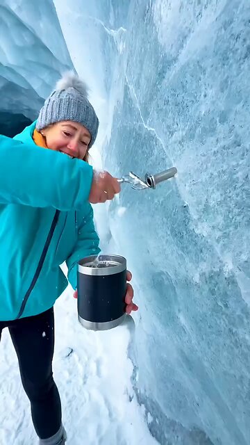 Feel the glacier blue of billions of years ago, no pollution, no filters, no special effects