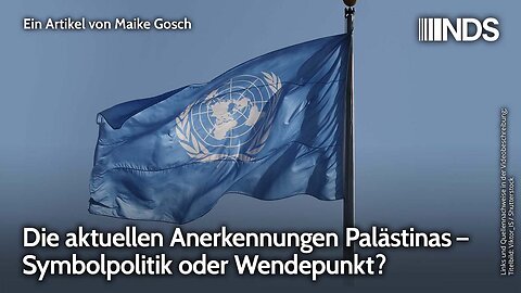 Die aktuellen Anerkennungen Palästinas – Symbolpolitik oder Wendepunkt? | Maike Gosch | NDS