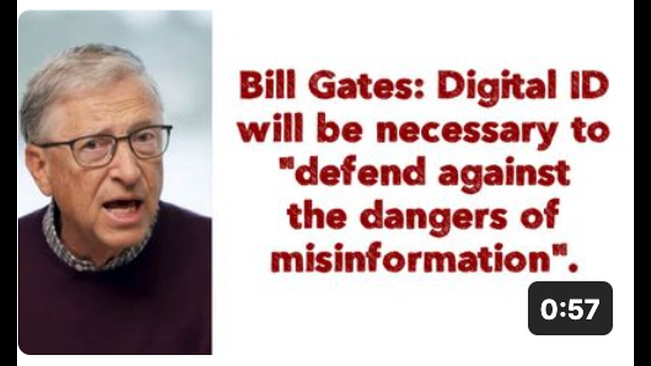 "Digital ID Essential for Combatting Misinformation Dangers, Says Bill Gates"