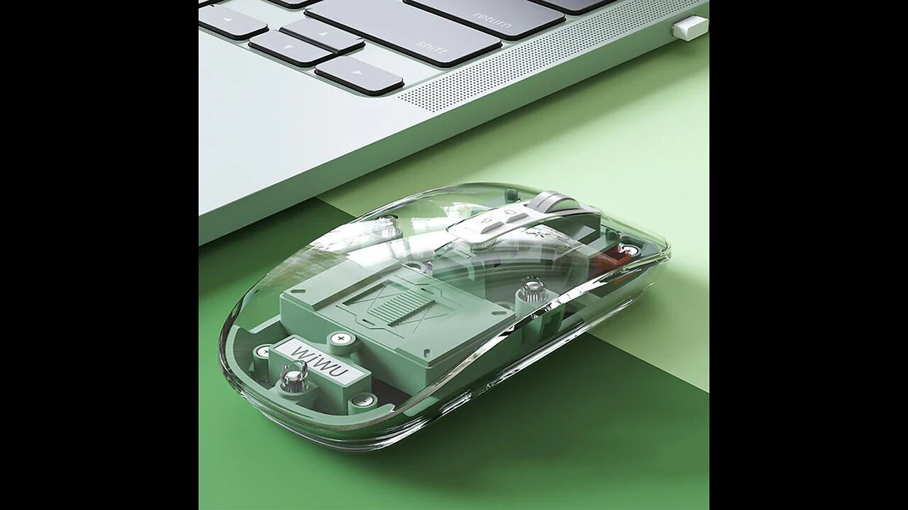 Transparent Wireless Silent Bluetooth Mouse
