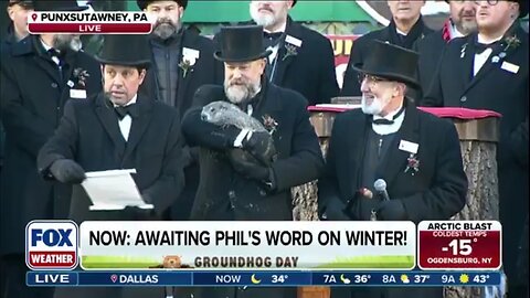 Punxsutawney Phil Makes His Winter Prediction