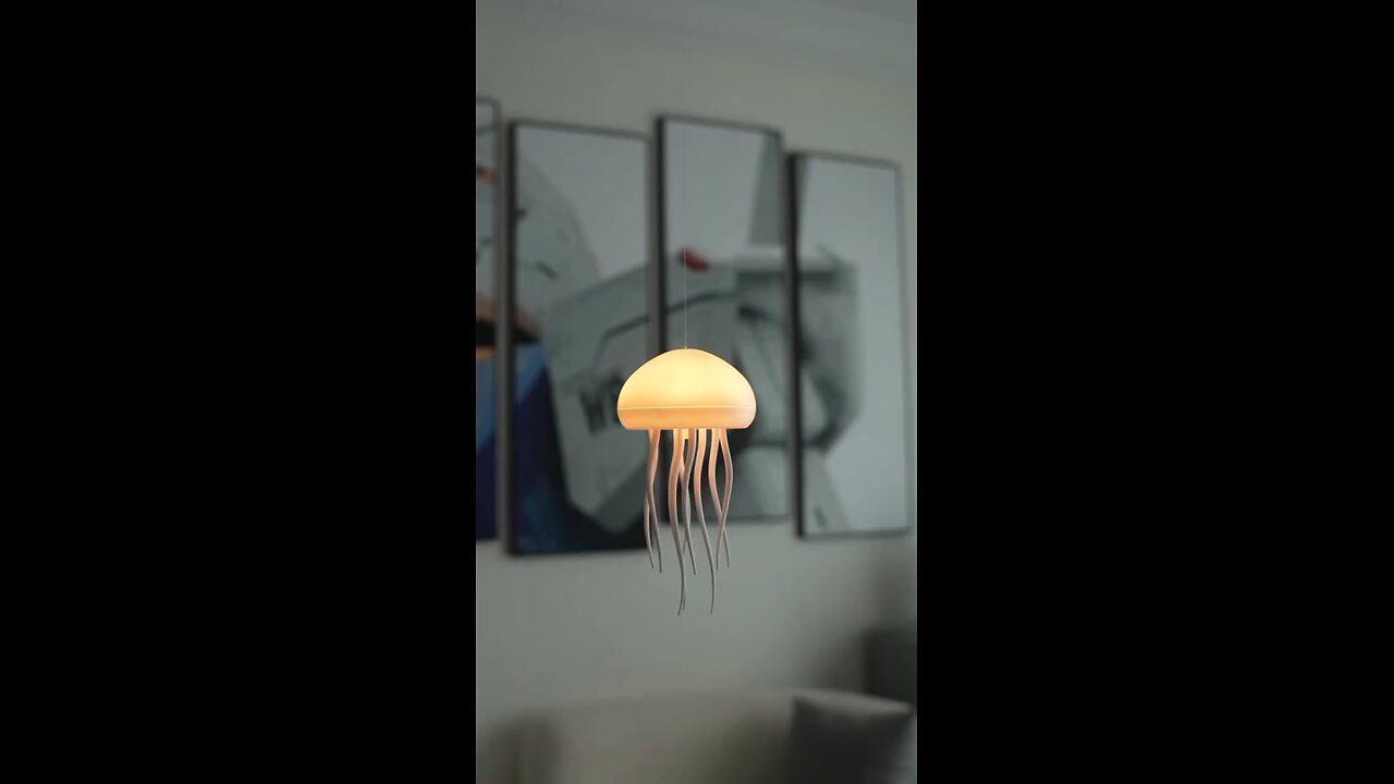 Jellyfish Lamp, Voice Control Jellyfish Lamp with Dancing Legs, RGB Gradient Jellyfish Bedside Lamp