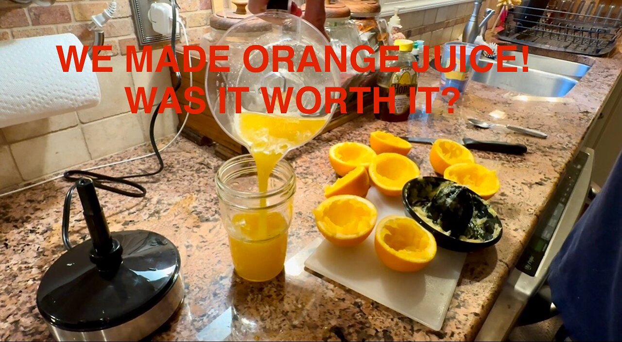We Bought a Juicer and made Orange Juice for the First Time! Trying to be More Health Conscious.