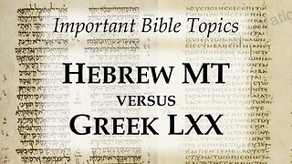 Hebrew Bible vs. Greek Bible - Numbers (Amounts) in the LXX