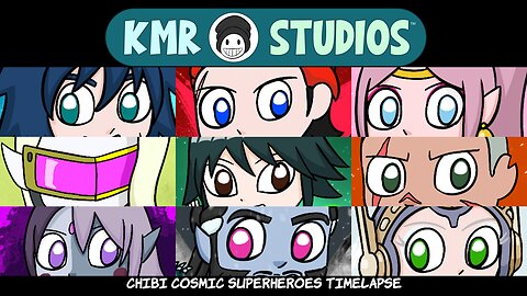 Chibi Cosmic Superheroes Timelapse