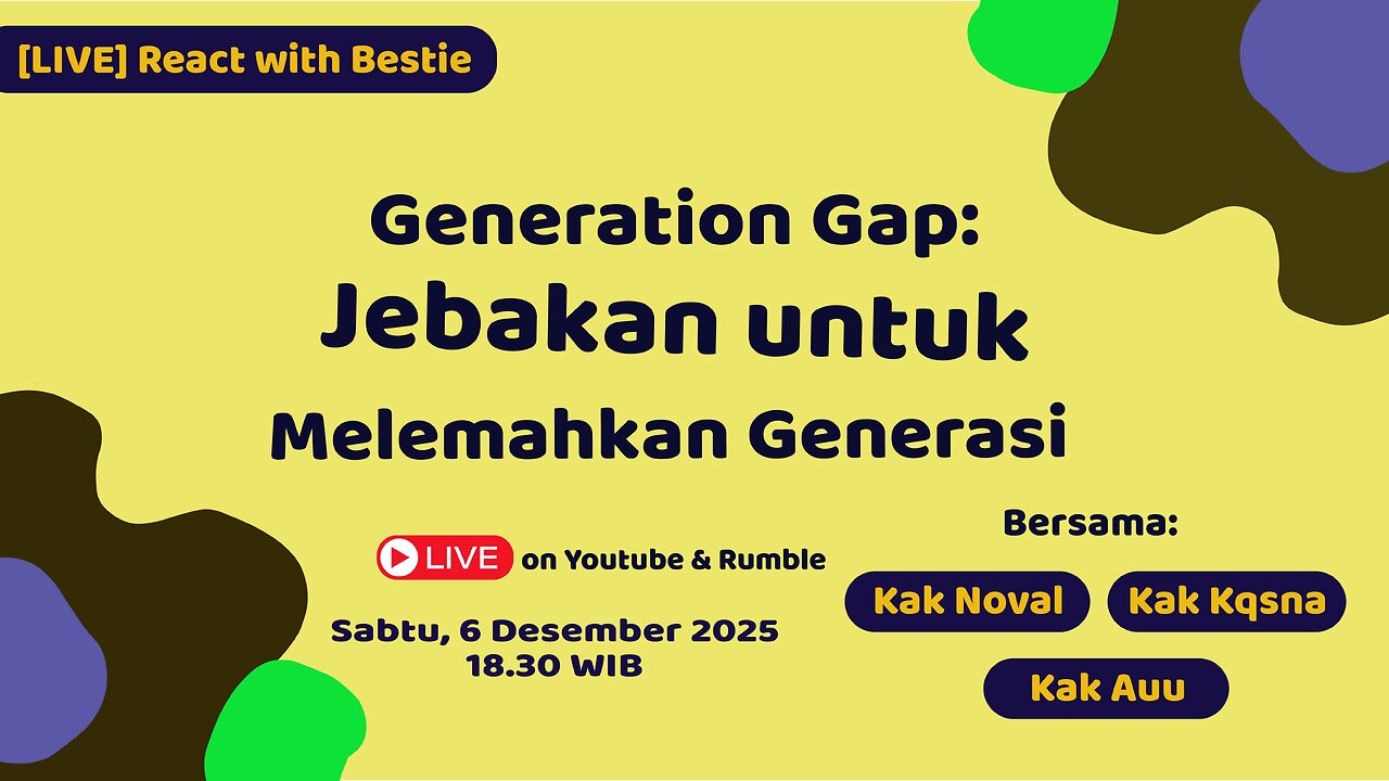 [LIVE] | Generation Gap: Jebakan untuk Melemahkan Generasi | Live React with Bestie – Eps. 75