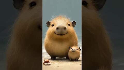 Cute capybaras 🥹❤️