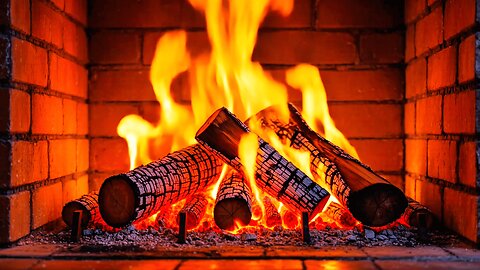 Cozy Fireplace Ambience with Relaxing Music | Sleep & Relaxation | Stress Relief