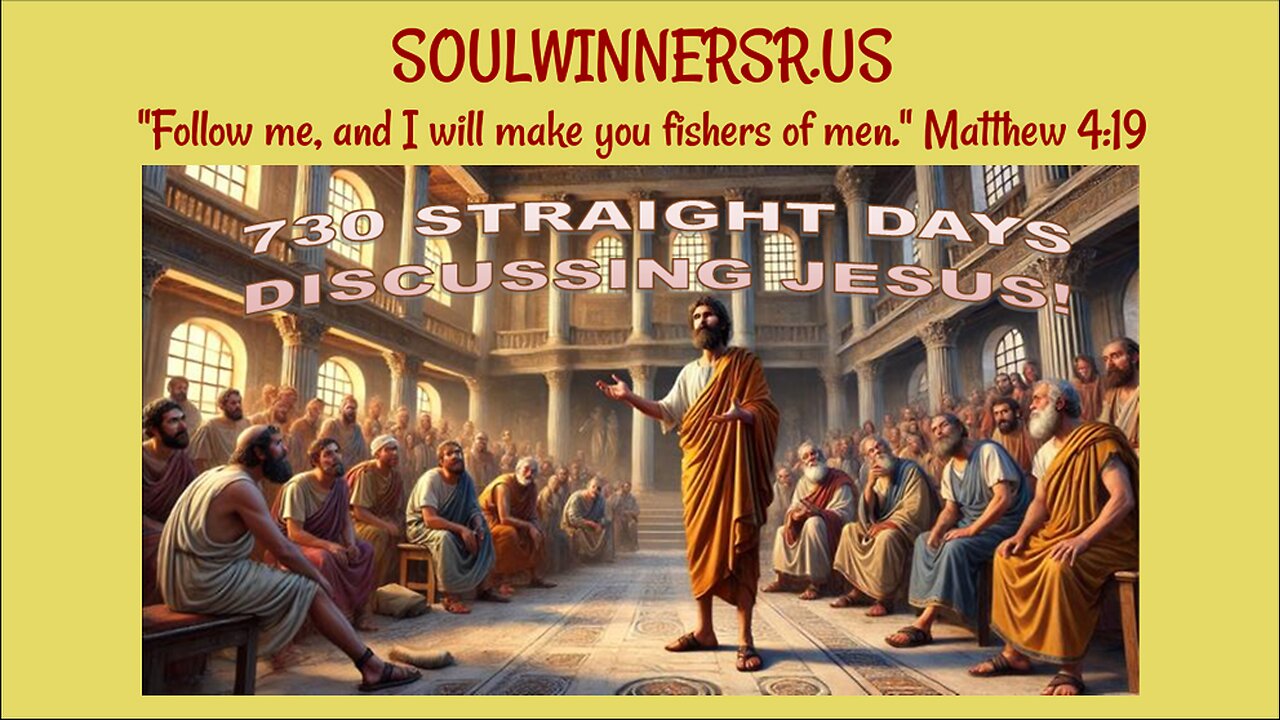 730 STRAIGHT DAYS DISCUSSING JESUS!