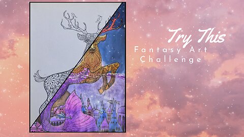 From Plain Deer to Fantasy Mermaid Creature | Adult Coloring Transformation