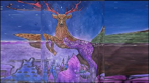 From Plain Deer to Fantasy Mermaid Creature | Adult Coloring Transformation
